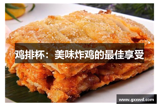鸡排杯：美味炸鸡的最佳享受
